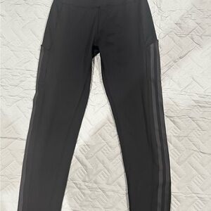 adidas Black Track Pants with Dark Stripes